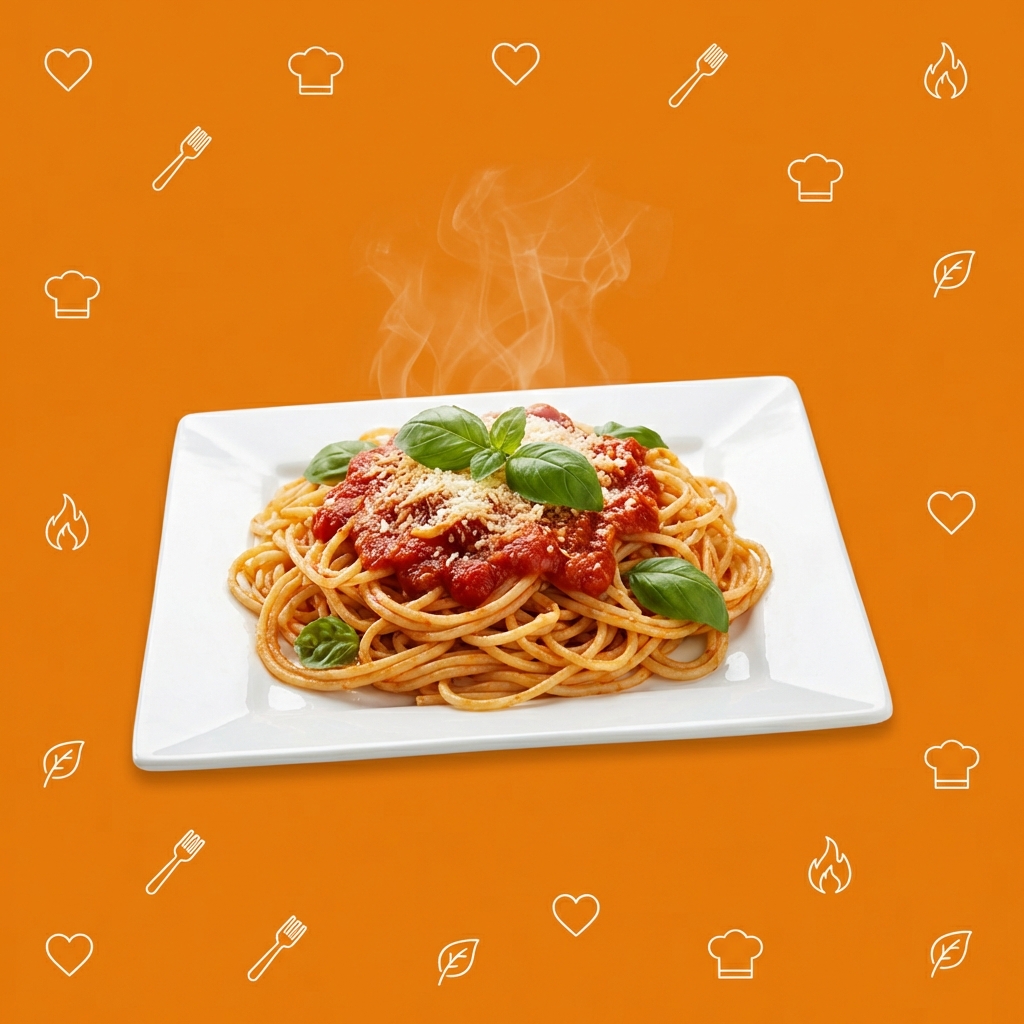 Leckere Pasta mit Tomatensauce